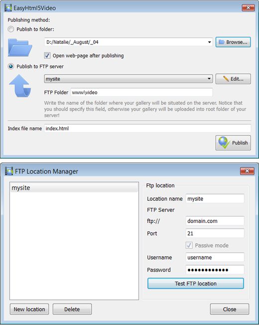 Adding video to website via FTP Adding video to website via FTP