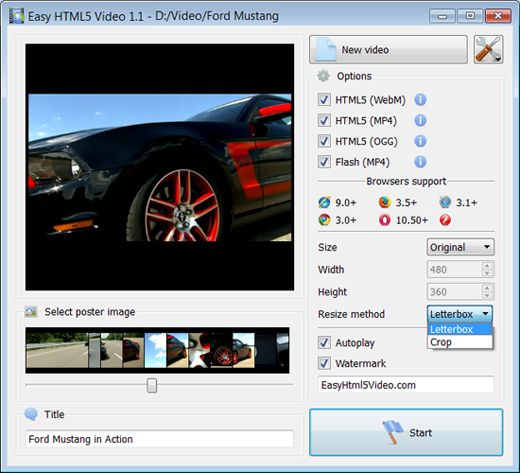 Specify settings Specify settings